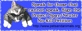 Please sign the Spay/Neuter petition