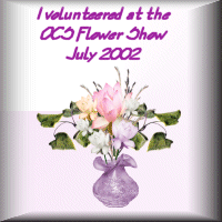 I volunteered at the OCS Flower Show