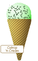 E.T.'s Ice Cream Cones - Catnip Cream.  Click to get one for yourself!