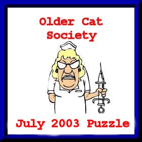 July 2003 puzzle award