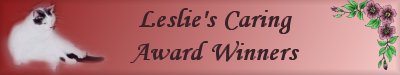 Leslie's Caring Award Winners