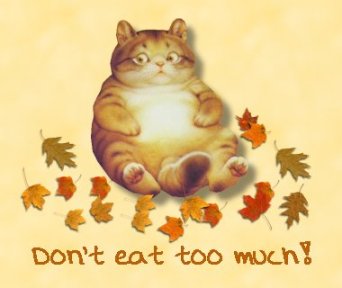 Don't eat too much!