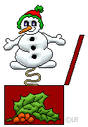 Snowman jack-in-the-box
