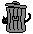 Cat and trash