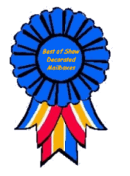 Best of Show Ribbon for Decorated Mailboxes